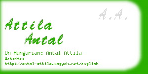 attila antal business card